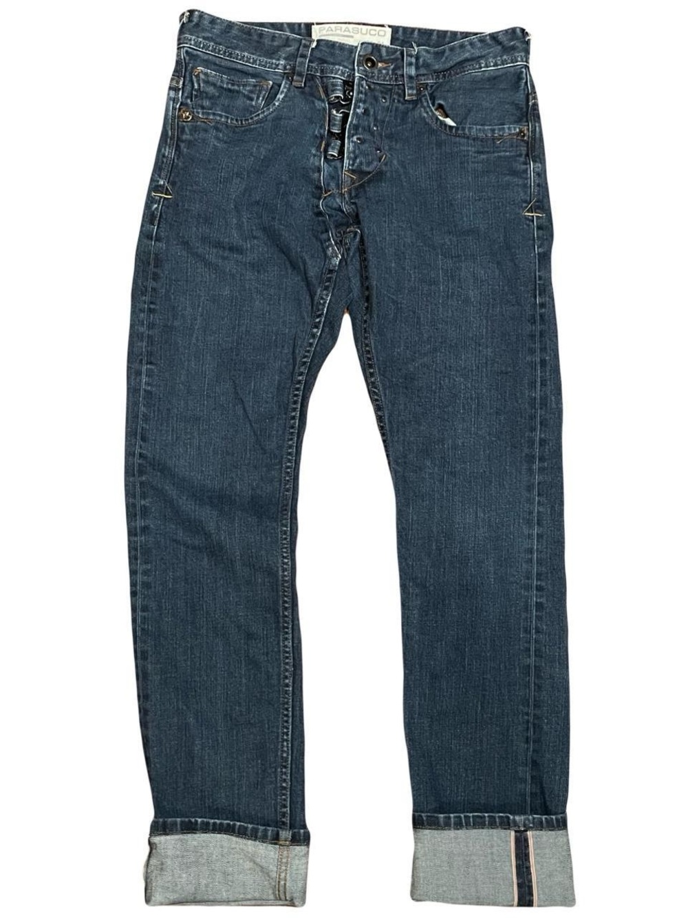 Vintage 90s Parasuco Slim Selvedge Japanese Raw Denim Jeans
